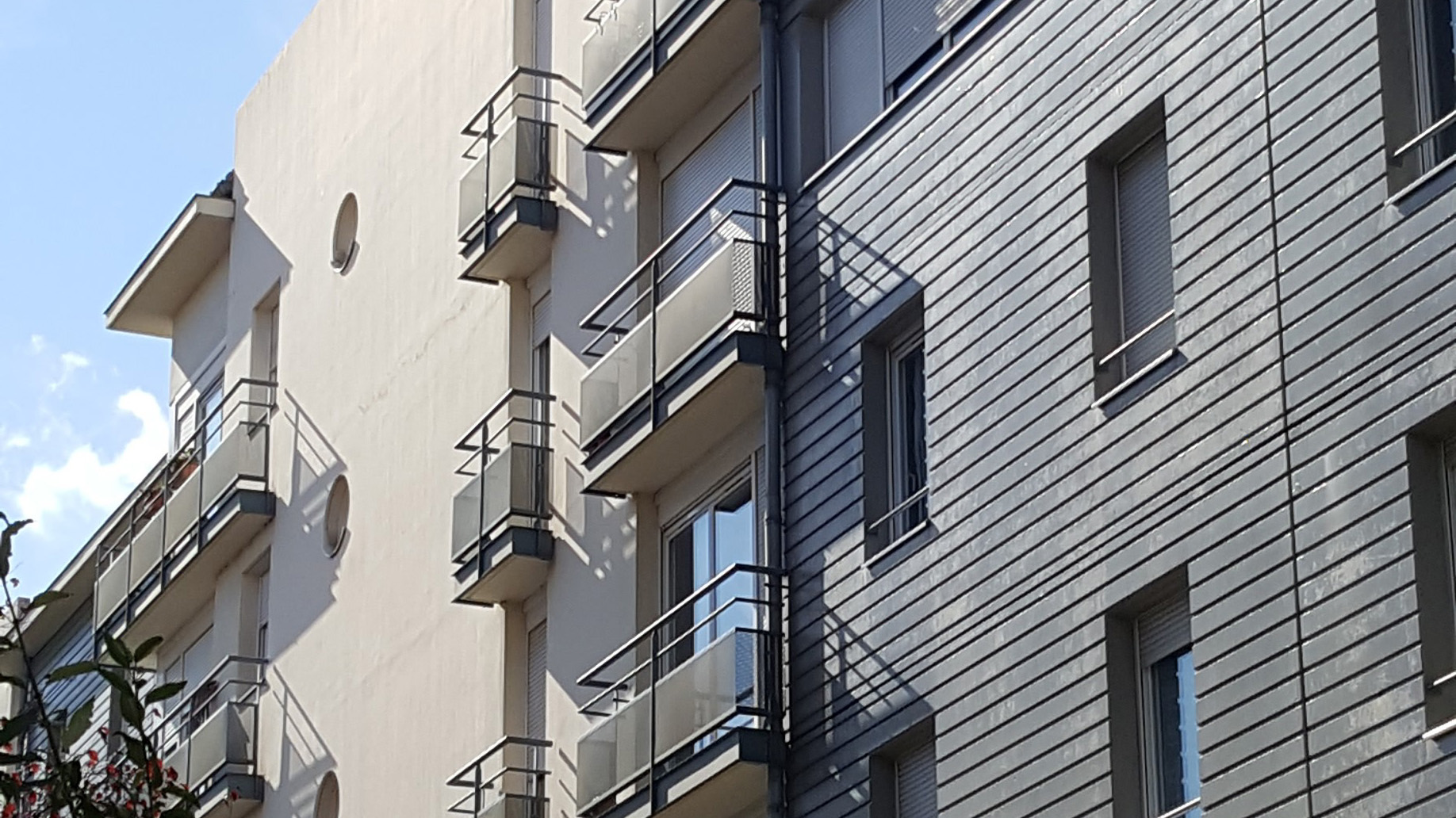 Façade d'un immeuble de logements sociaux